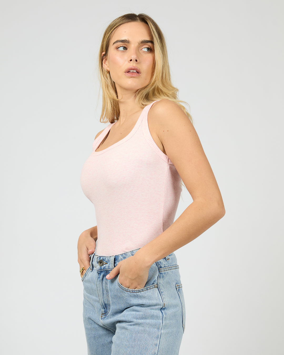 Mia Tank Blush Marle