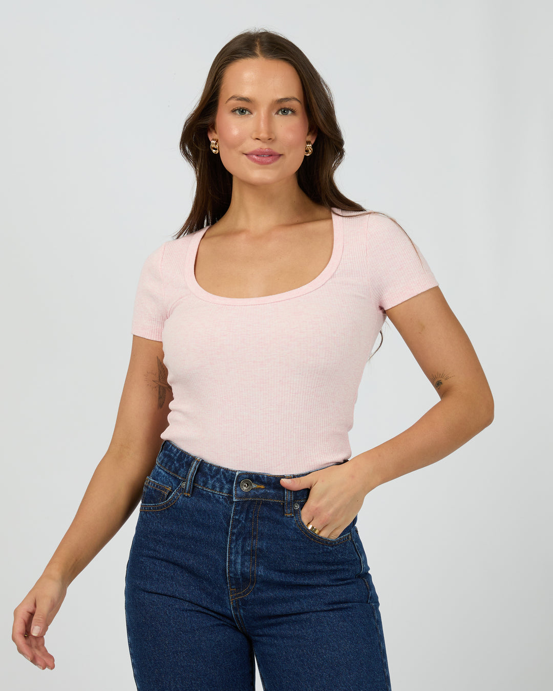 Mia Tee Blush Marle