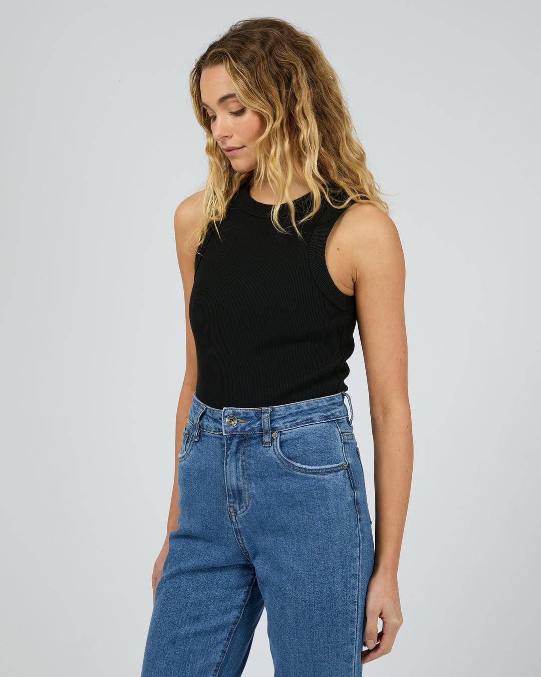 Pia Tank Black