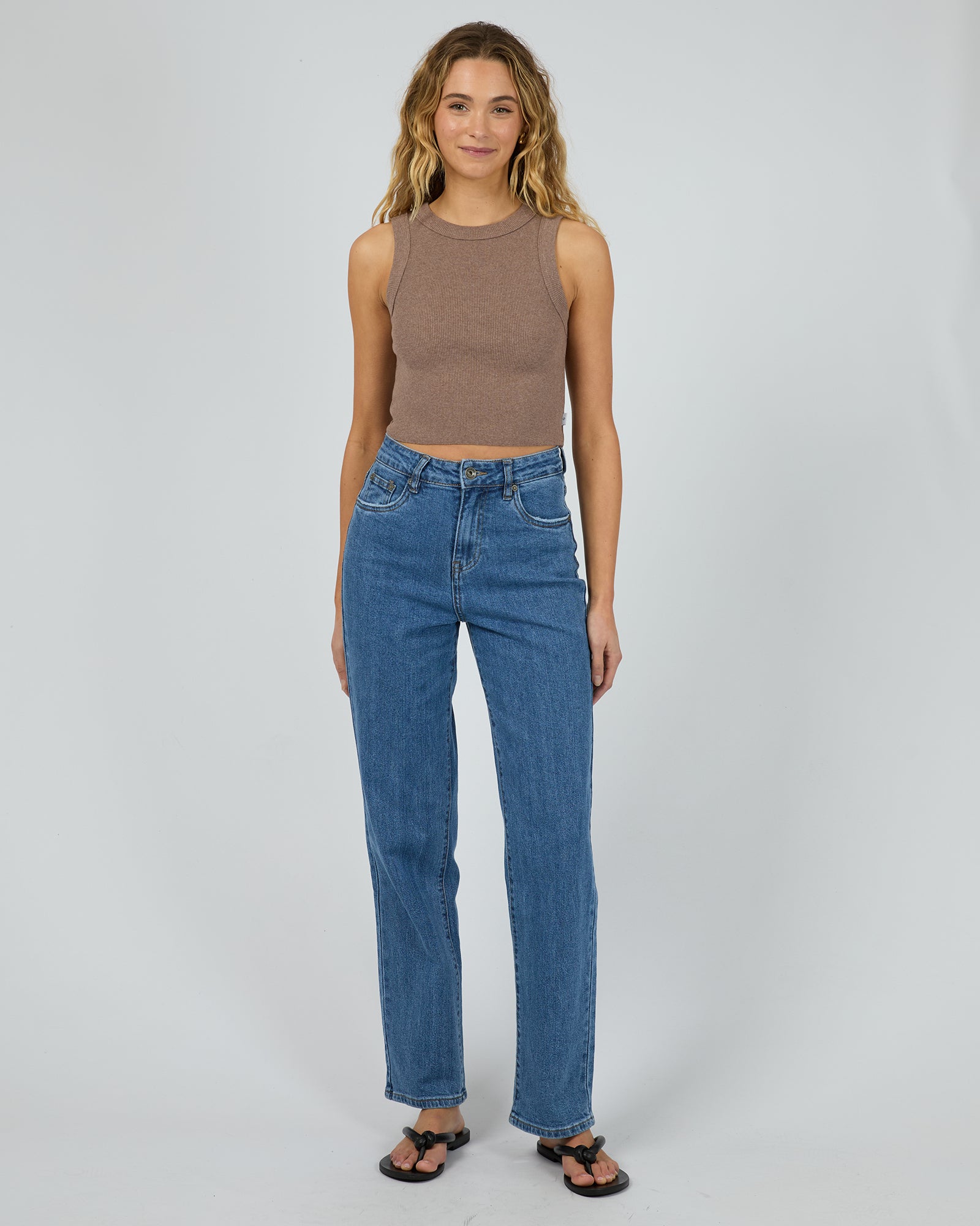 Pia Crop Tank Brown – Silent Theory