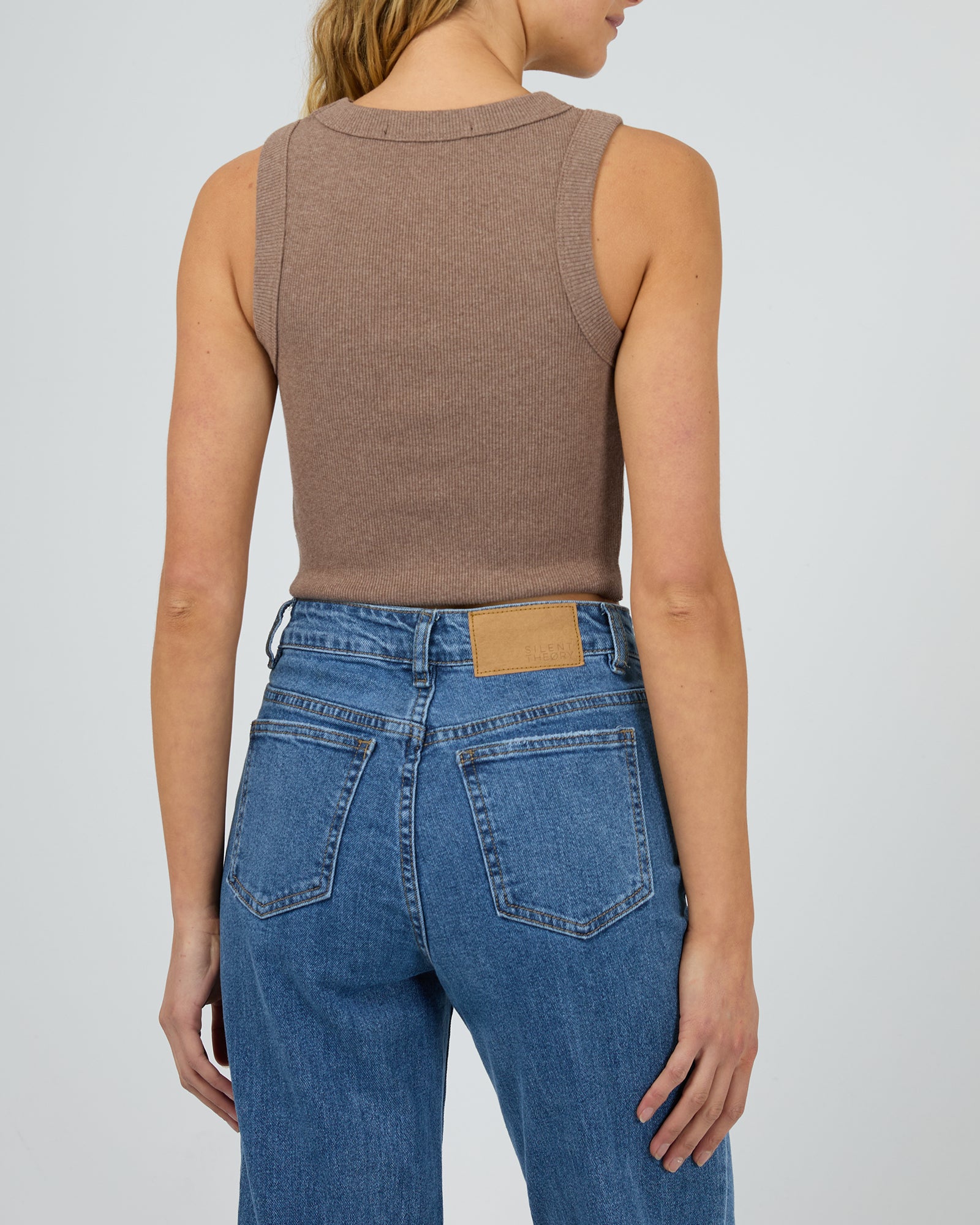 CLANE PILE FLARE TANK TOPS ブラウン サイズ1 CLANE - パイル フレアショートトップス - PILE FLARE TANK TOPS