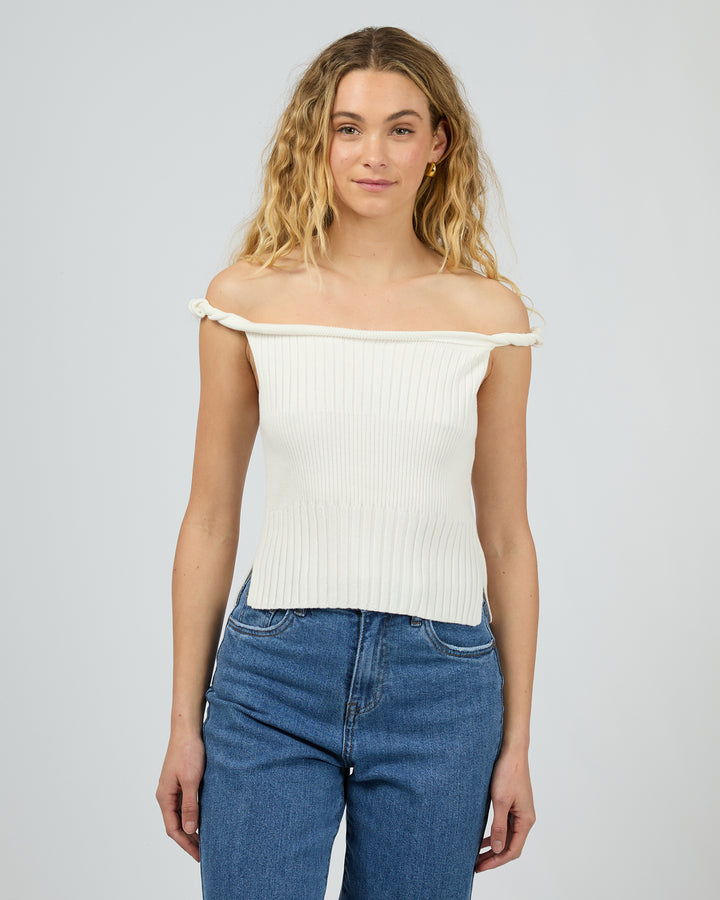 Luca Twist Top White