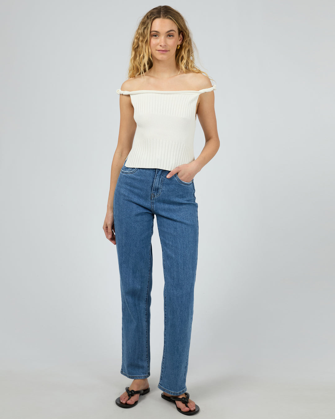 Luca Twist Top White