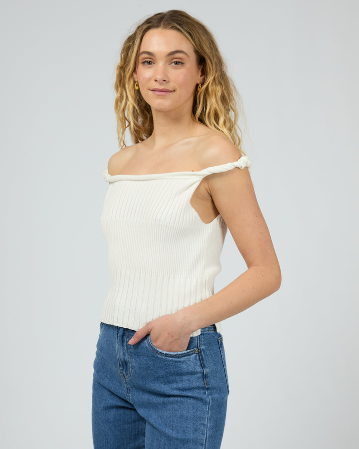 Luca Twist Top White