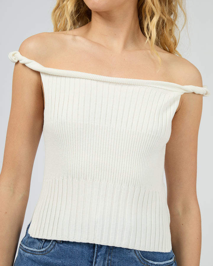 Luca Twist Top White
