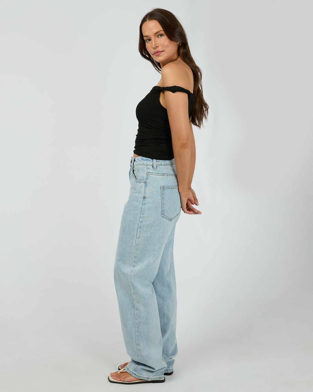 Evie Twist Tank Black