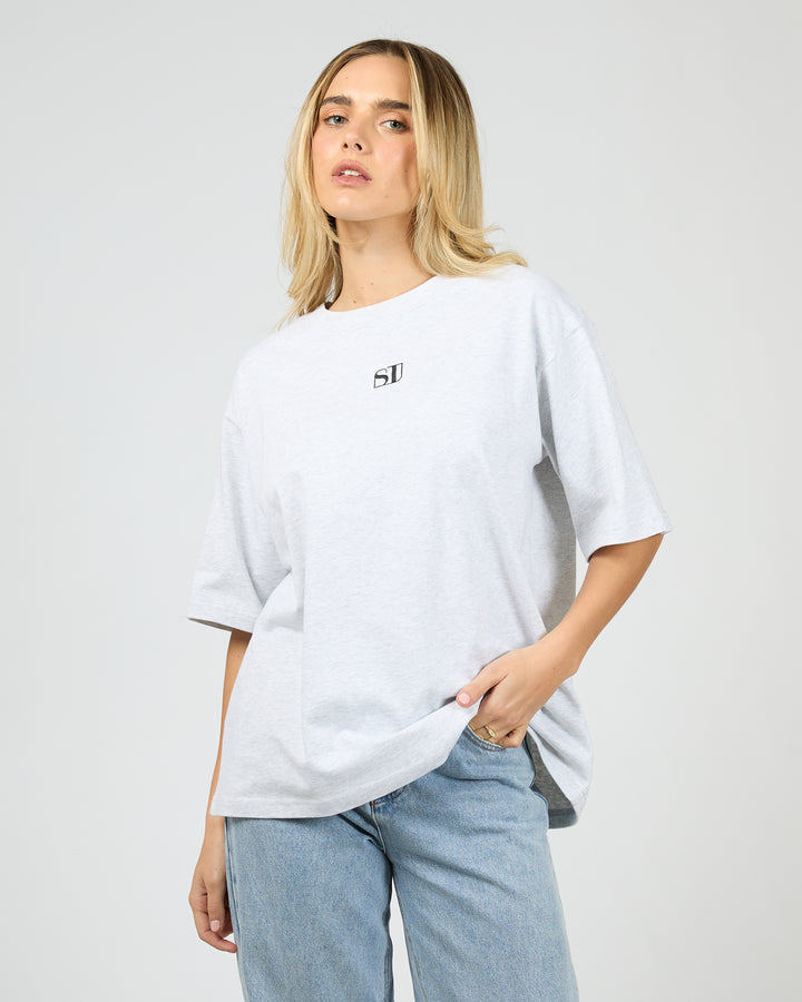 Silent Luxe Tee Snow Marle