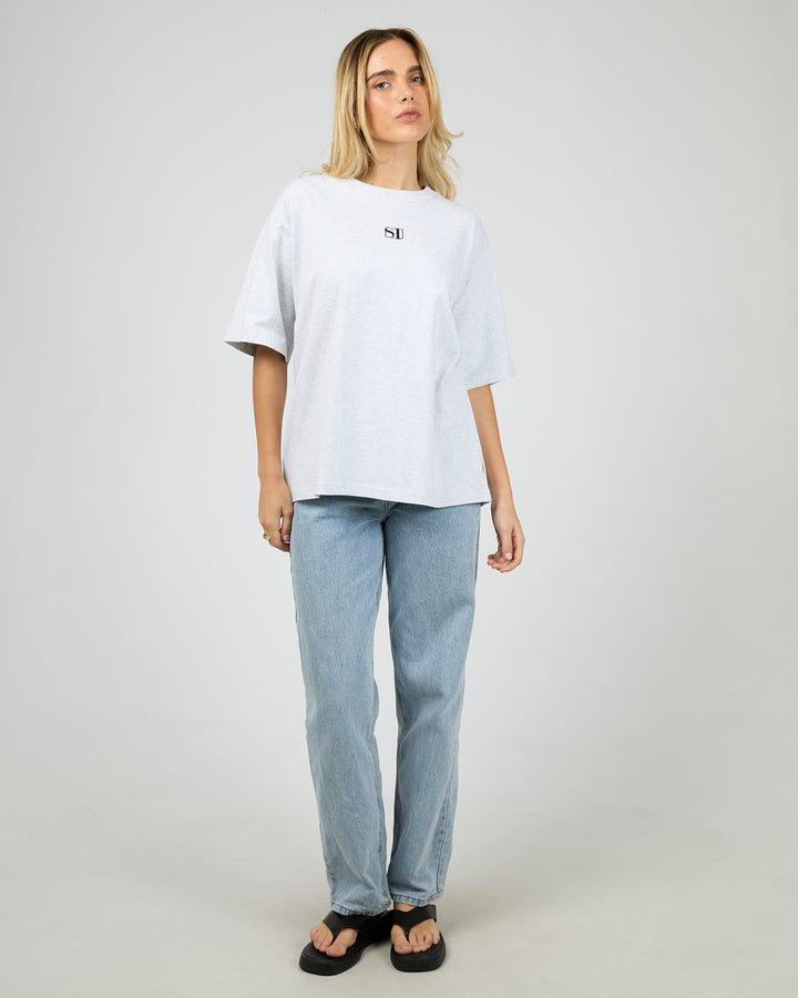 Silent Luxe Tee Snow Marle