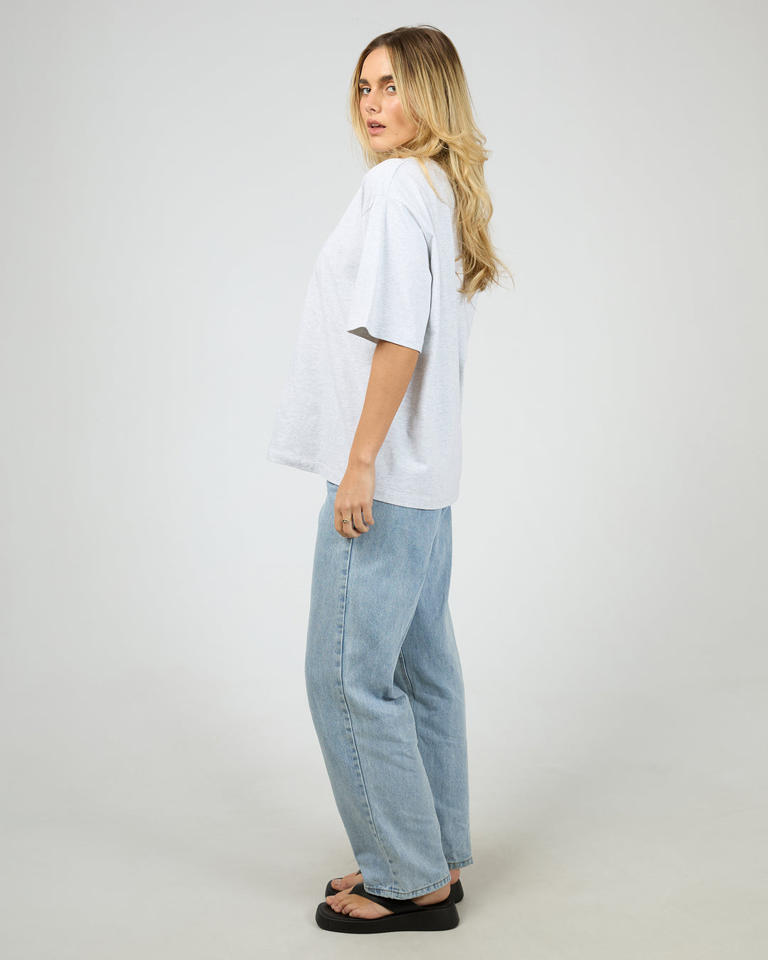 Silent Luxe Tee Snow Marle