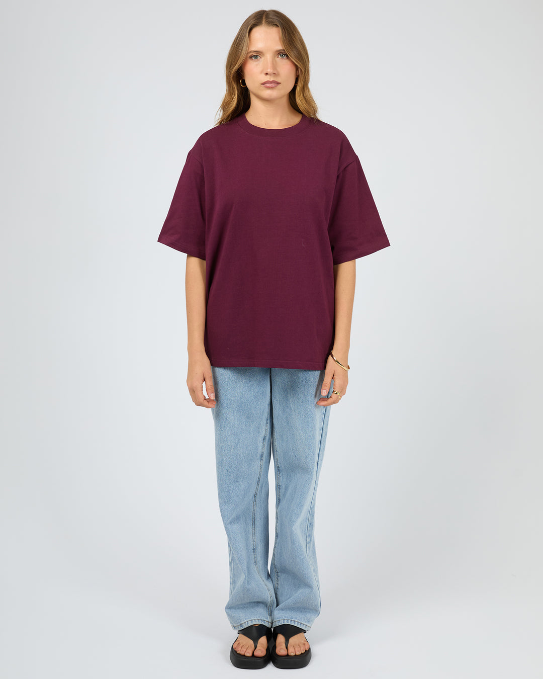 Core Oversized Tee Cherry