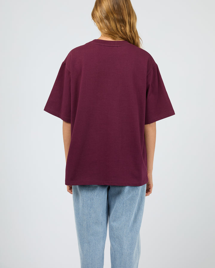 Core Oversized Tee Cherry