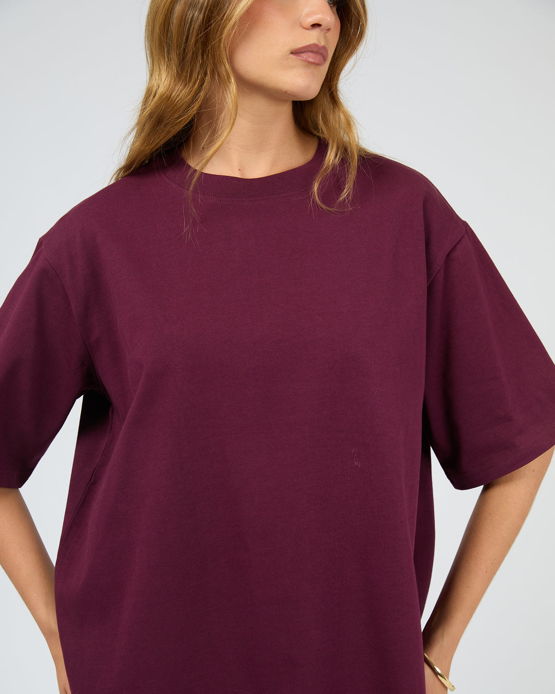 Core Oversized Tee Cherry