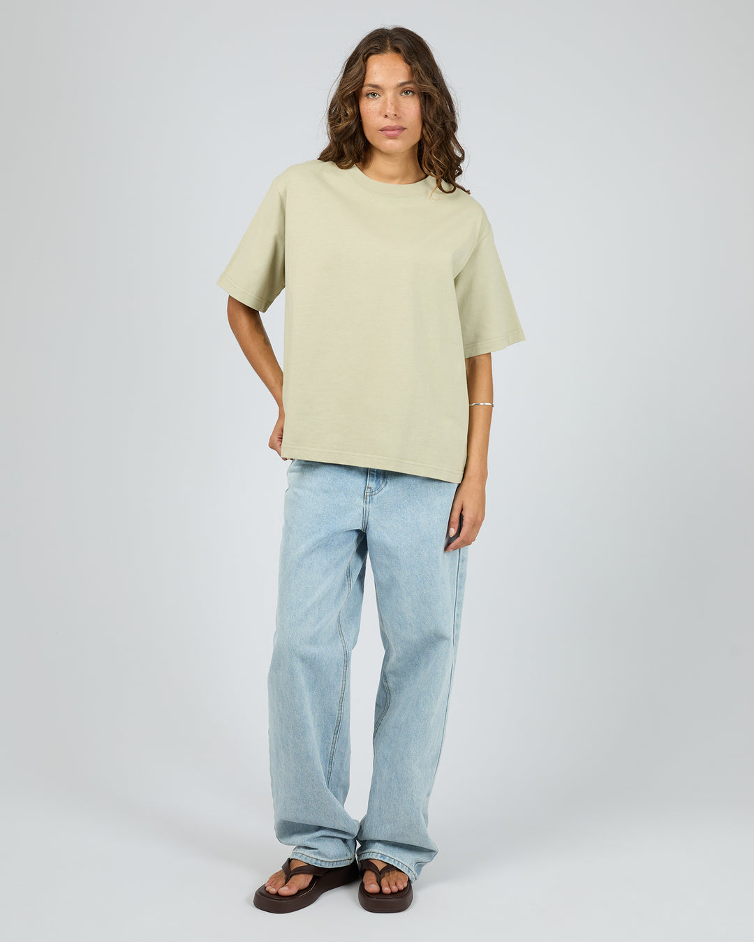 Core Oversized Tee Khaki