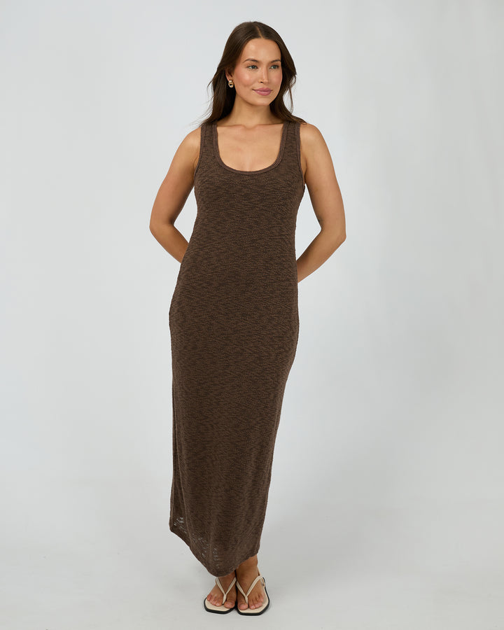 Leonie Tank Maxi Dress Chocolate