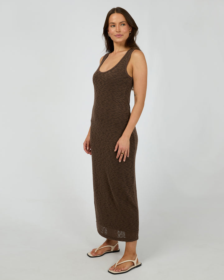 Leonie Tank Maxi Dress Chocolate