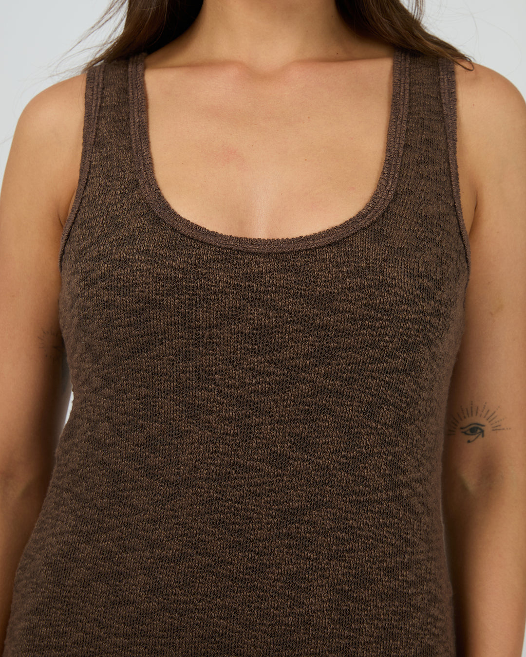 Leonie Tank Maxi Dress Chocolate