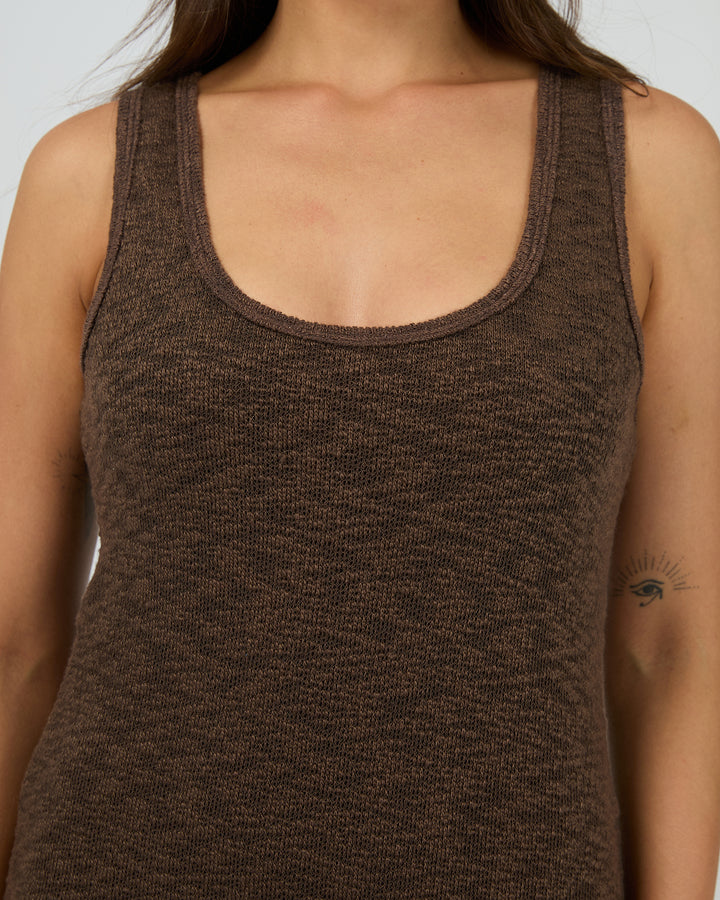Leonie Tank Maxi Dress Chocolate