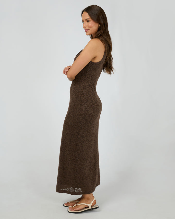 Leonie Tank Maxi Dress Chocolate