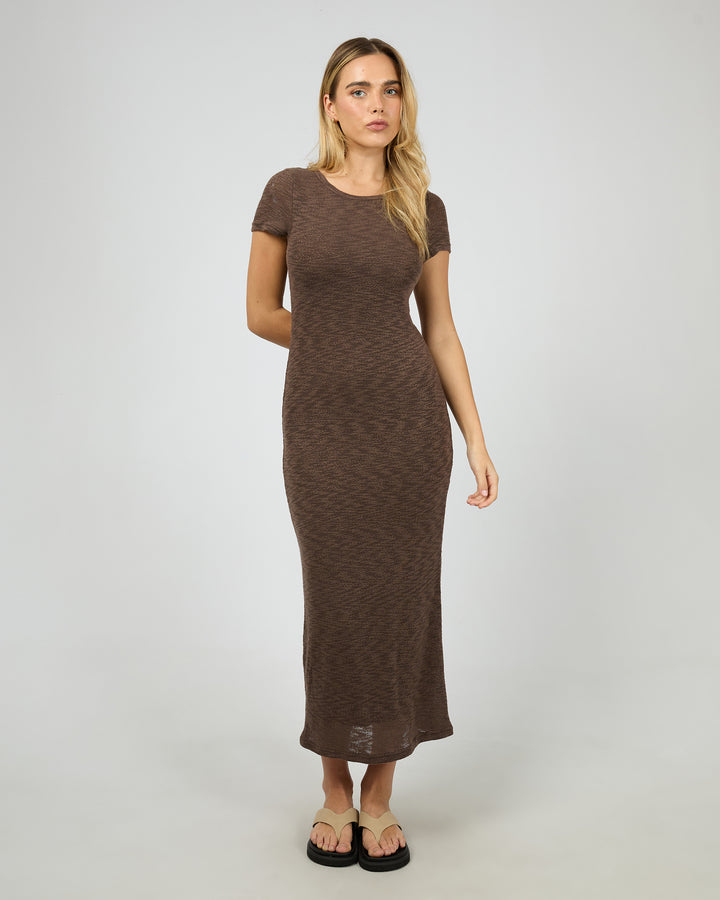 Leonie Tee Maxi Dress Chocolate