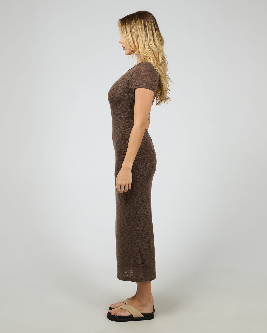 Leonie Tee Maxi Dress Chocolate