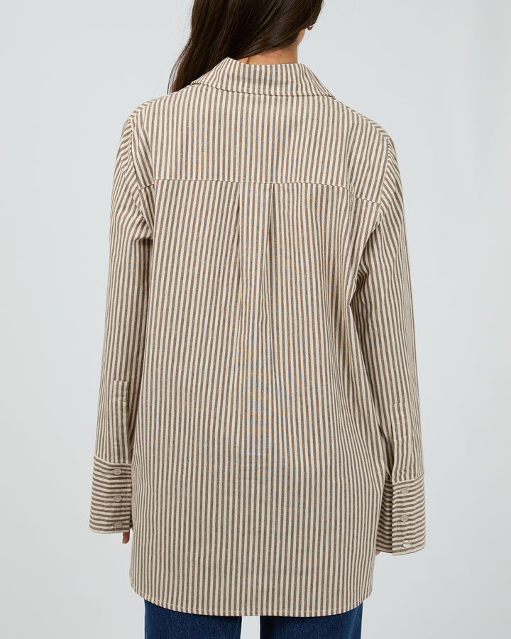 Sunday Long Sleeve Shirt Chocolate