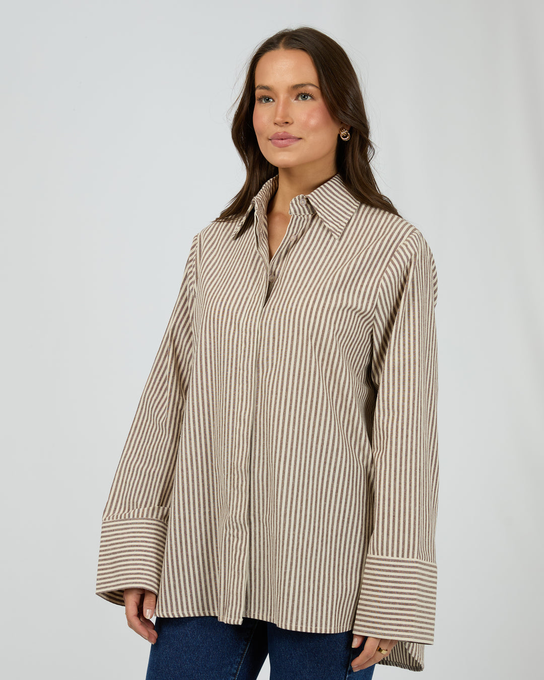 Sunday Long Sleeve Shirt Chocolate