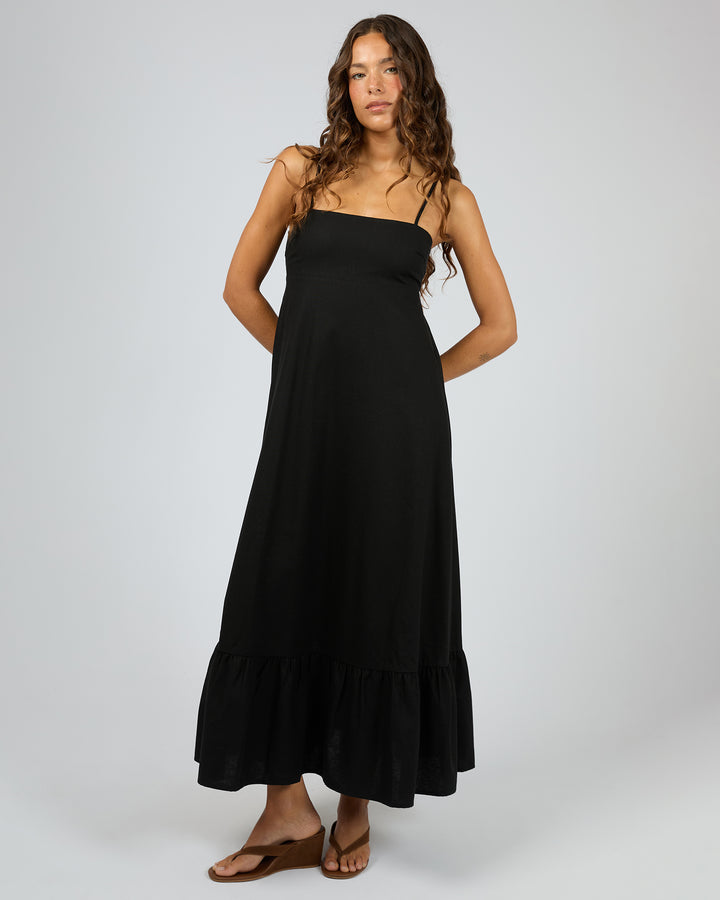 Tallow Tiered Maxi Dress Black