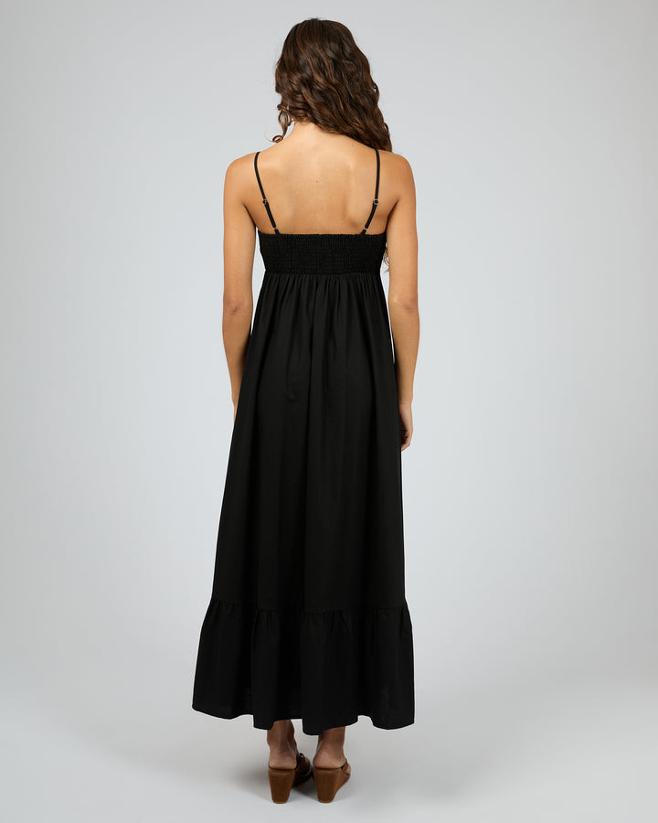 Tallow Tiered Maxi Dress Black