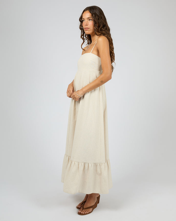 Tallow Tiered Maxi Dress Natural