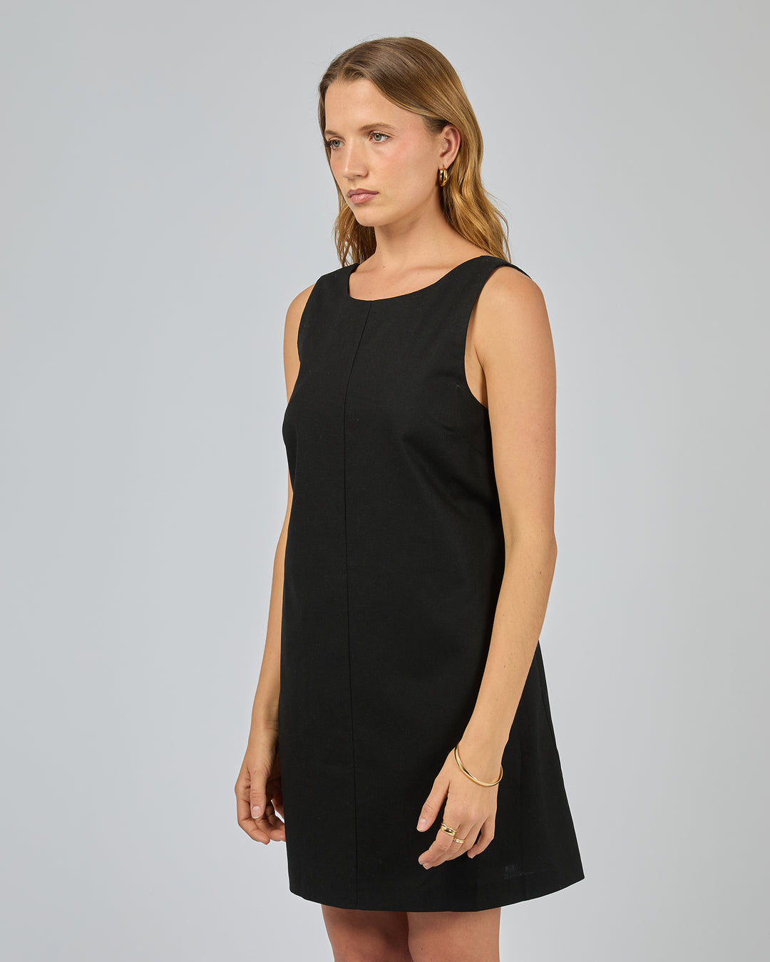 Tallow Tie Mini Dress Black