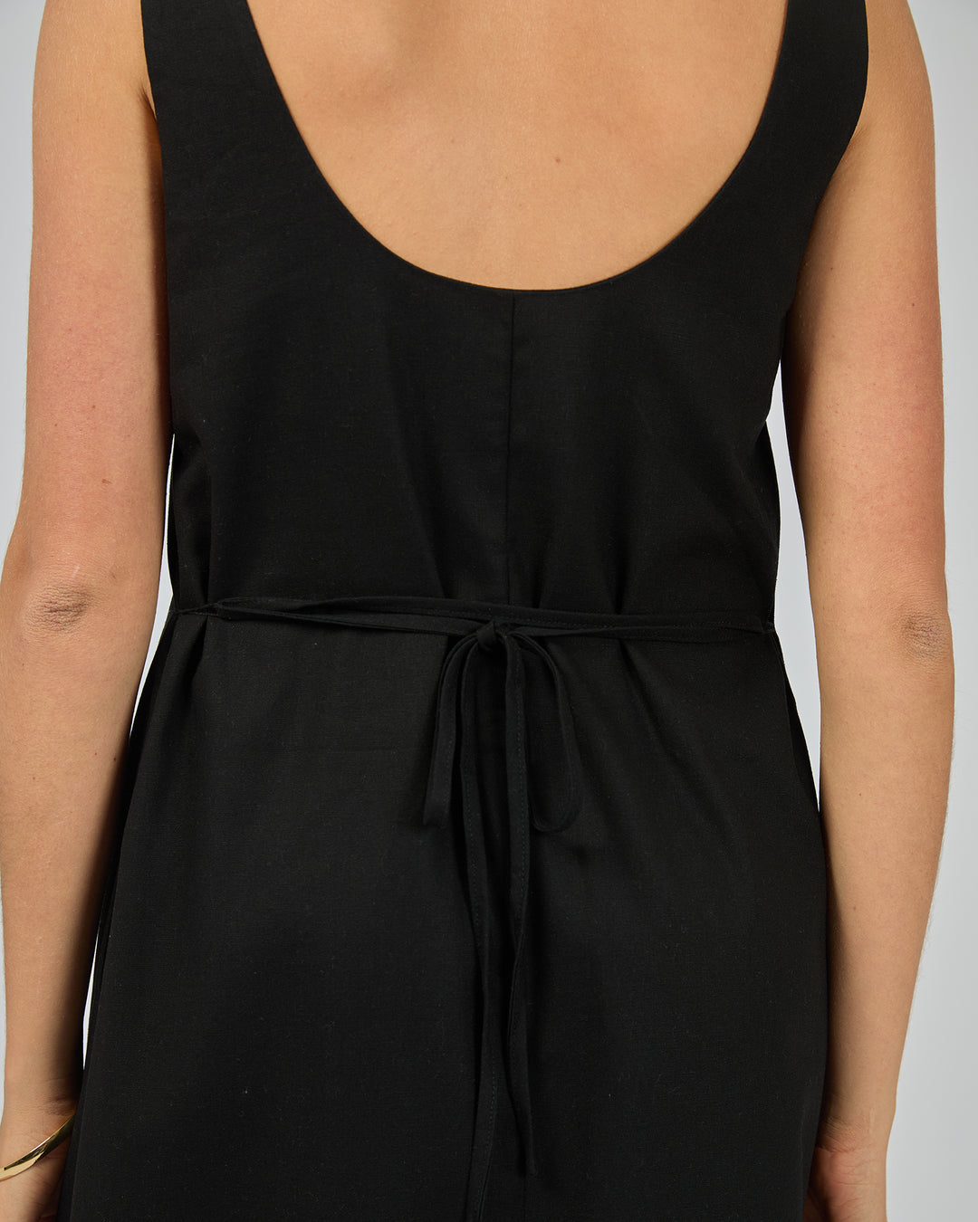 Tallow Tie Maxi Dress Black