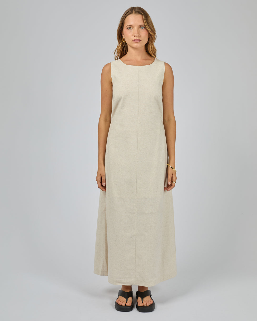 Tallow Tie Maxi Dress Natural