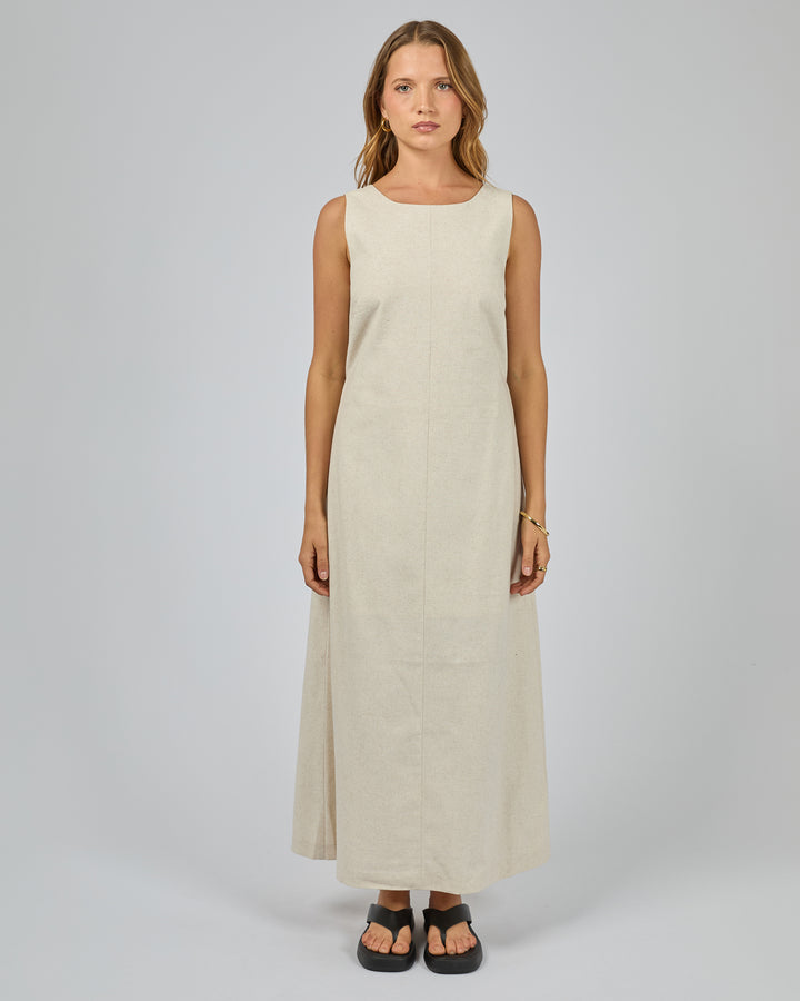 Tallow Tie Maxi Dress Natural