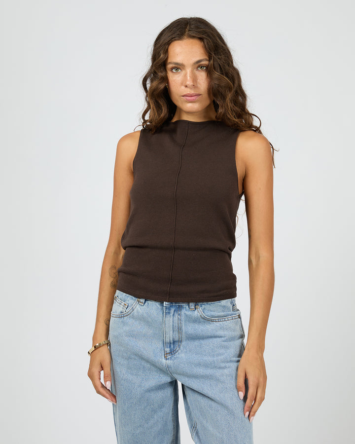 Ellis Tank Top Chocolate