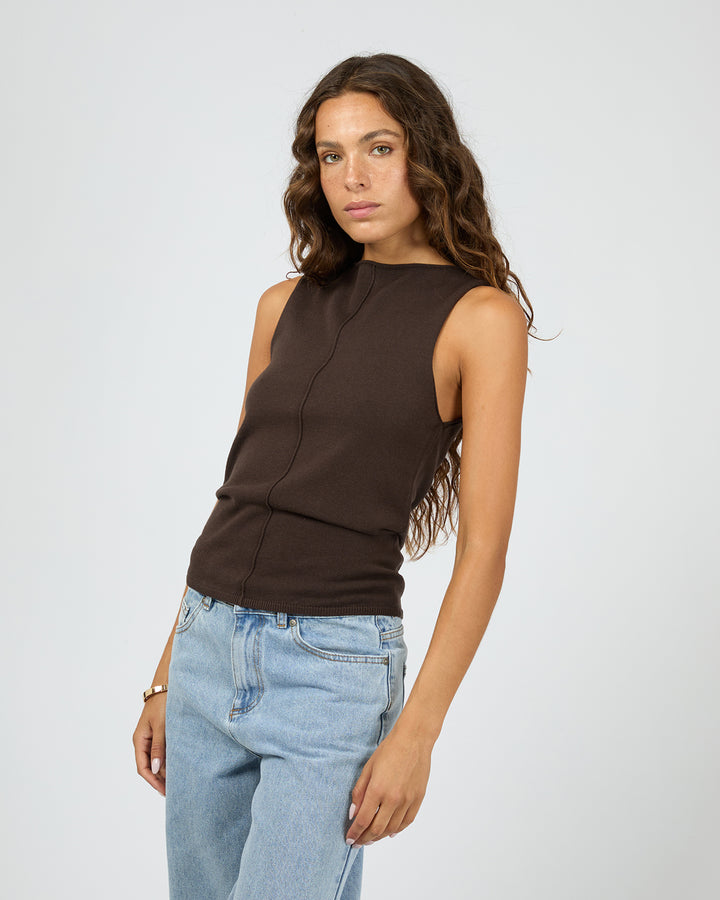 Ellis Tank Top Chocolate
