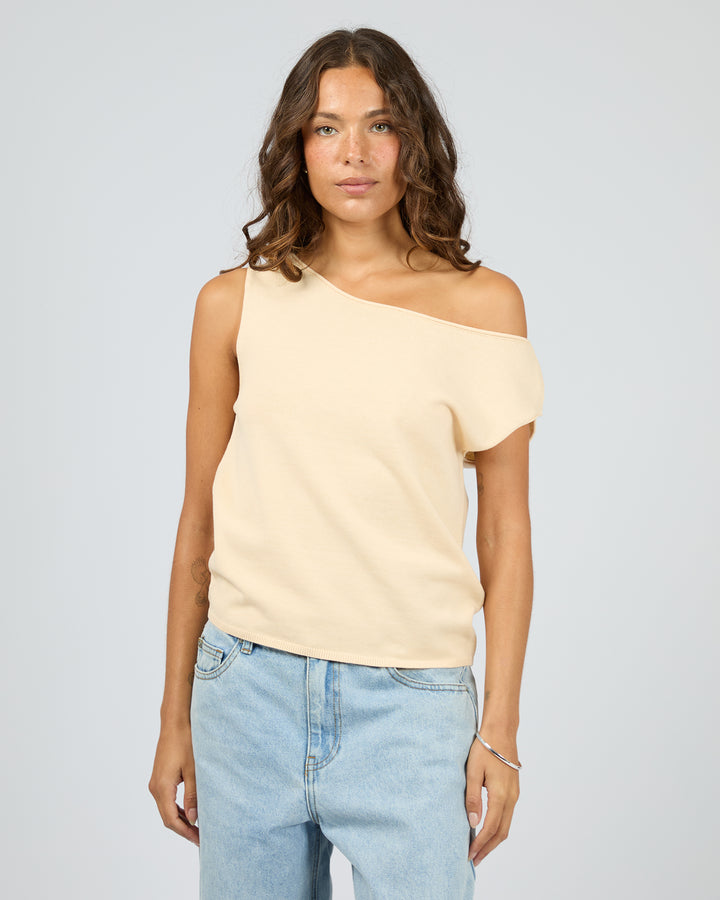 Ellis Off The Shoulder Top Butter