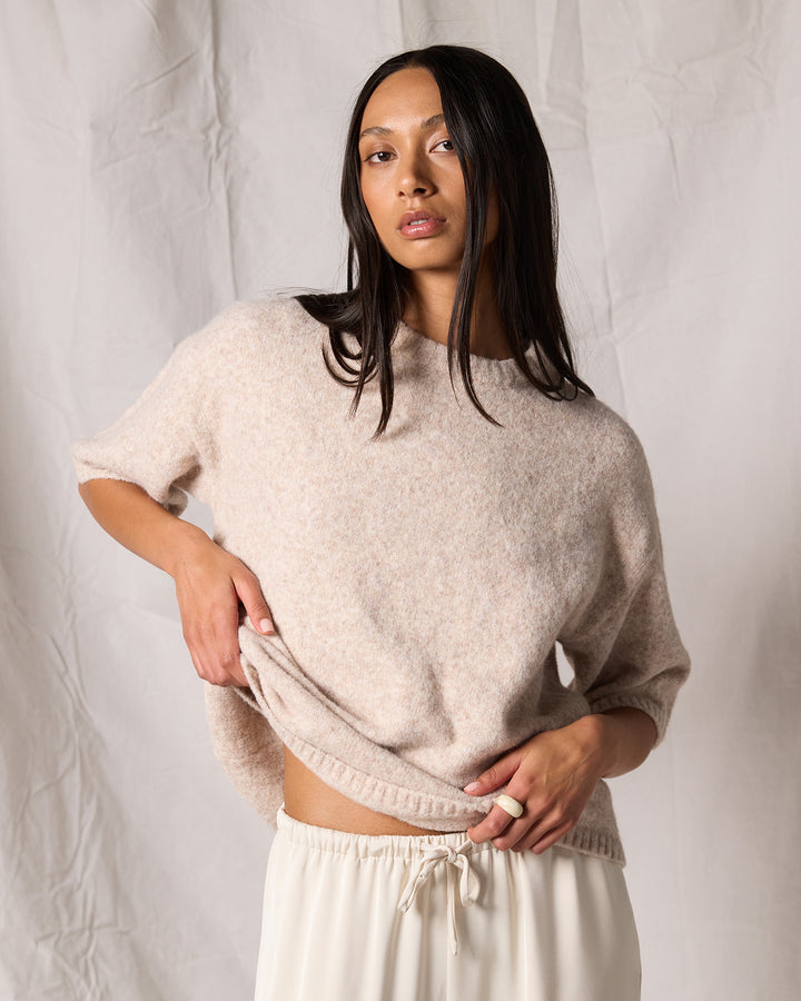 Willow Knit Tee Oat