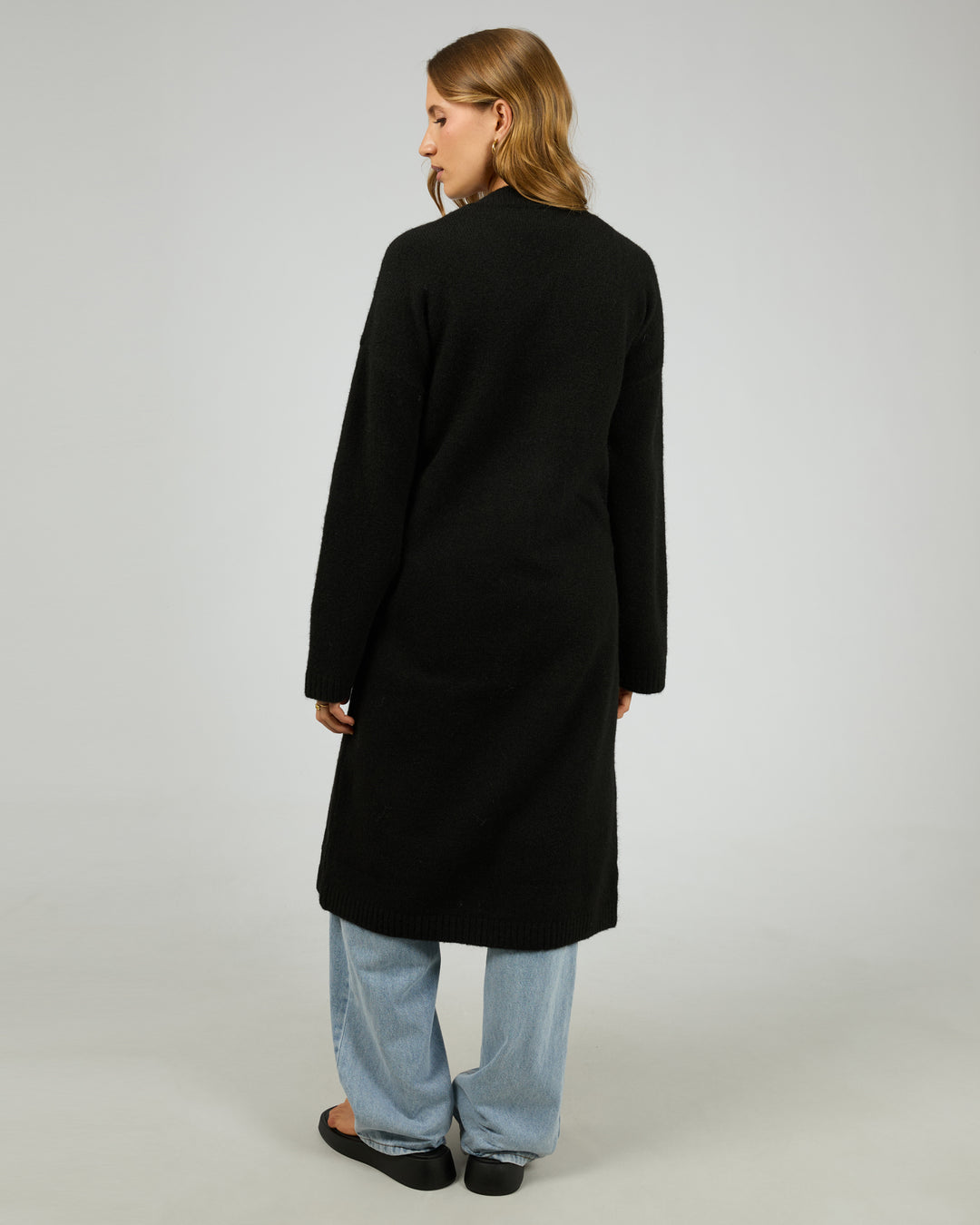 Willow Knit Longline Cardigan Black