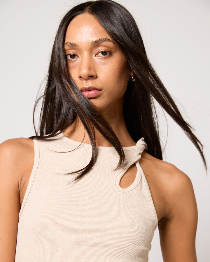 Blake Rib Top Oat