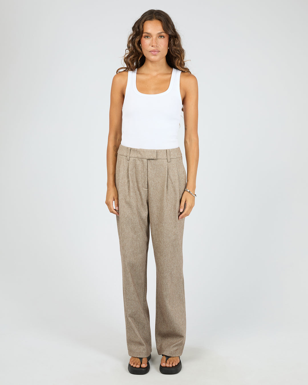 Opal Textured Pant Brown