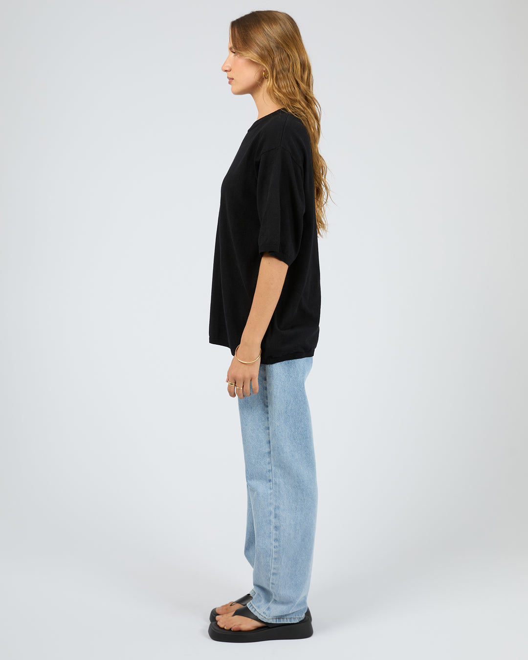 Ashton Knit Tee Black