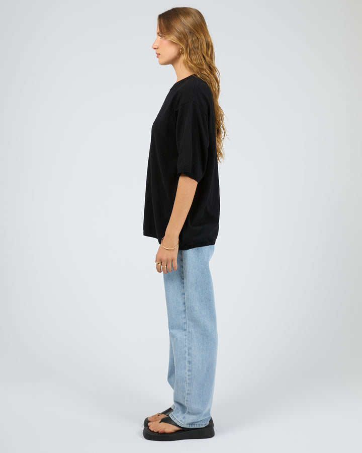 Ashton Knit Tee Black
