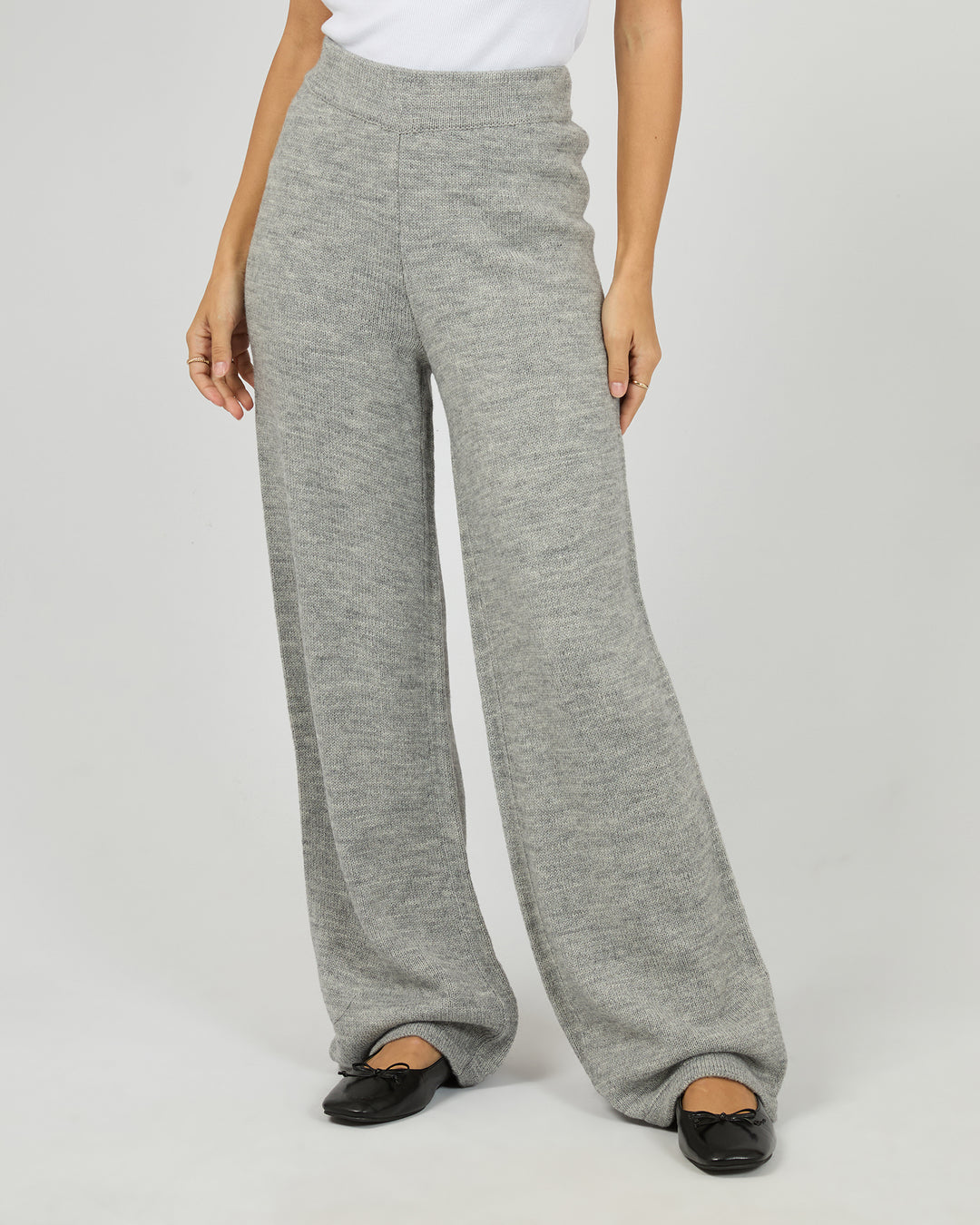 Lotus Knit Pant Grey Marle