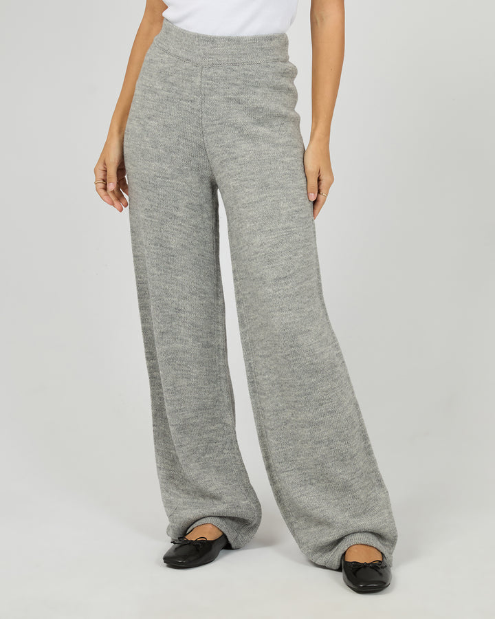 Lotus Knit Pant Grey Marle
