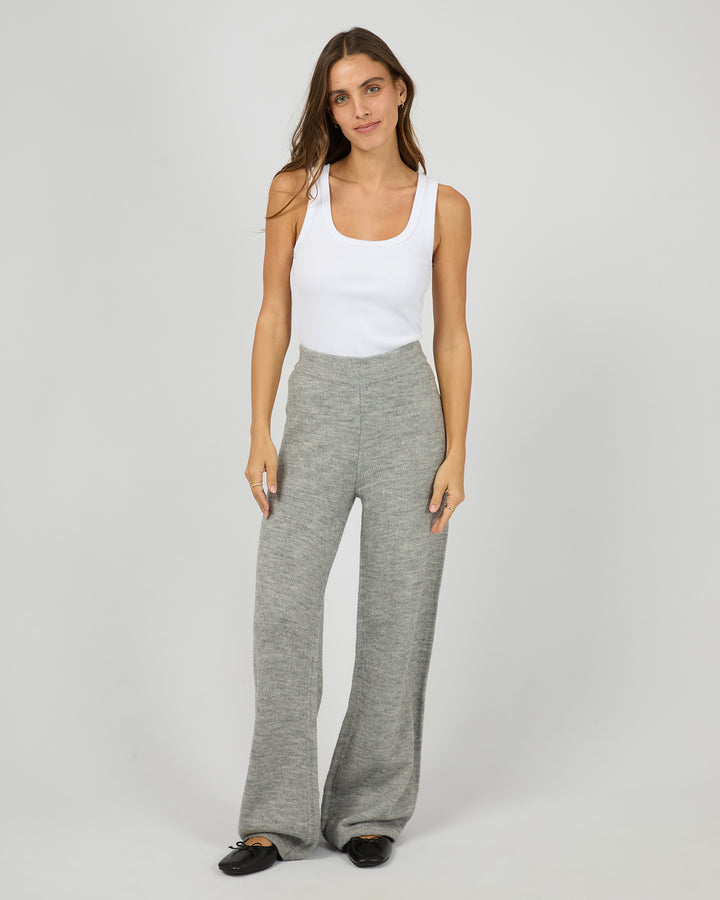 Lotus Knit Pant Grey Marle