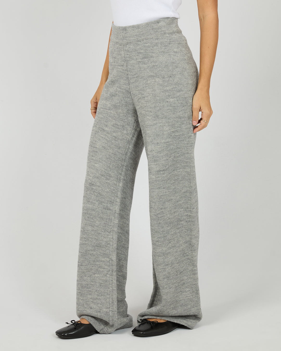 Lotus Knit Pant Grey Marle