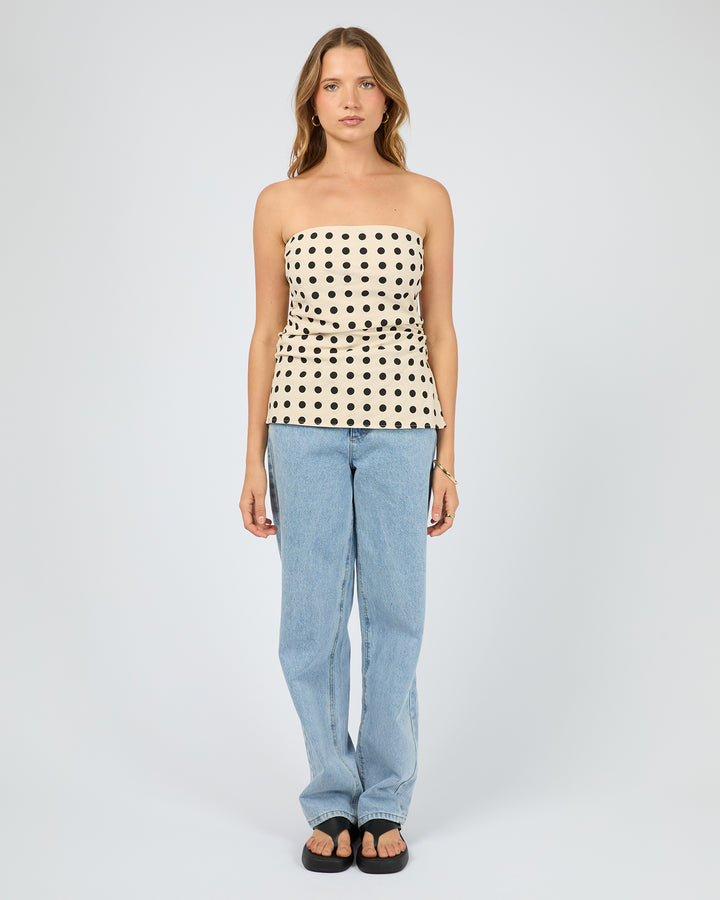 Nieve Strapless Top Natural