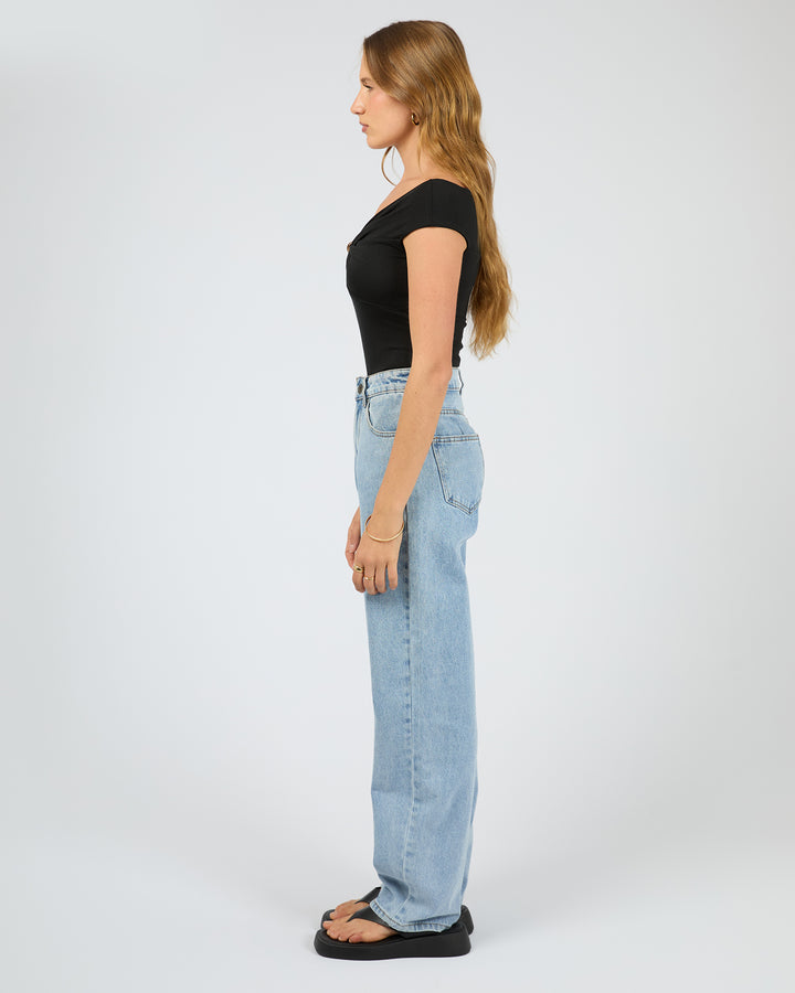 Atlas Off Shoulder Top Black