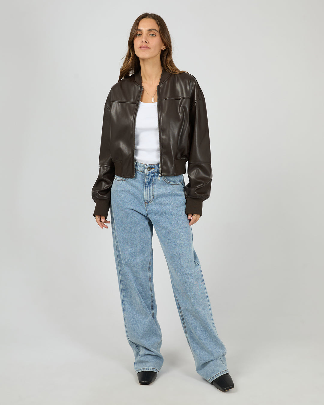 Luxe Bomber Jacket Chocolate