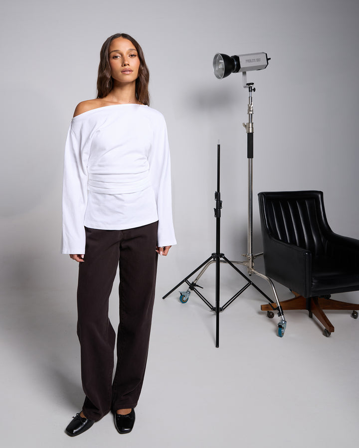 Soho Long Sleeve Tee White